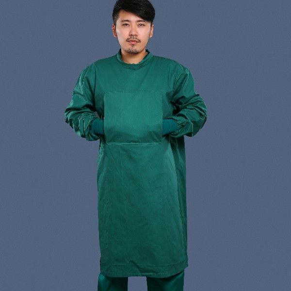 墨綠全包圍手術衣