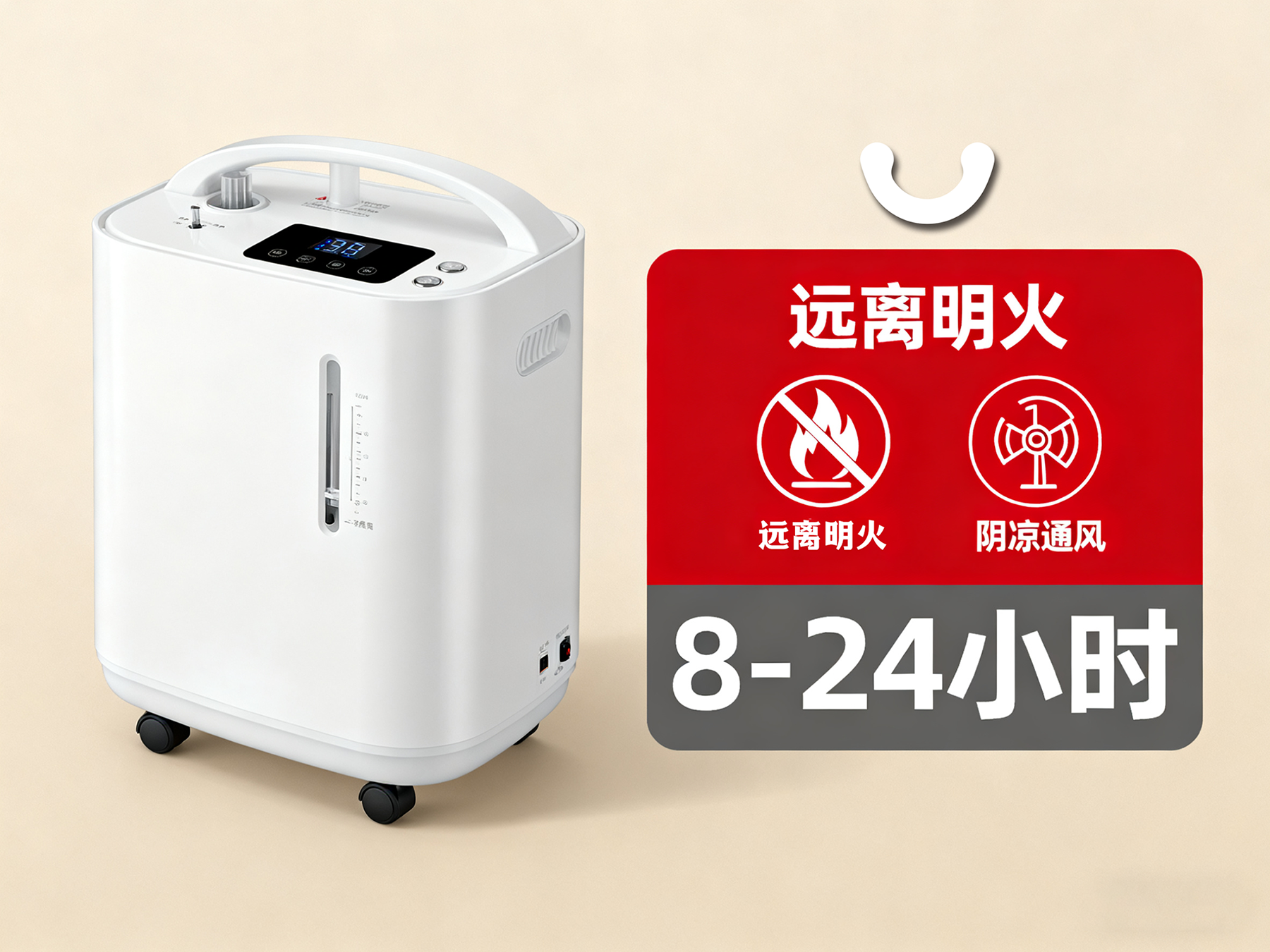 插圖：使用制氧機(jī)的時(shí)長(zhǎng) 及 注意事項(xiàng)